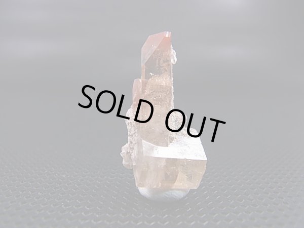 画像1: メキシコ産レッドトパーズ原石（連晶） 2.7g