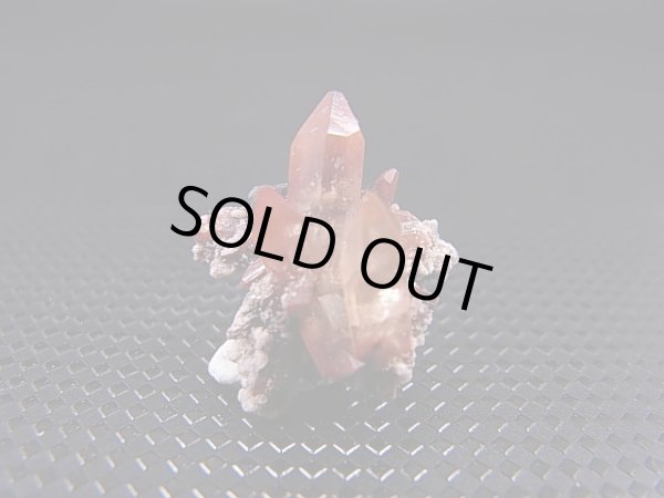 画像1: メキシコ産レッドトパーズ原石（群晶） 1.8g