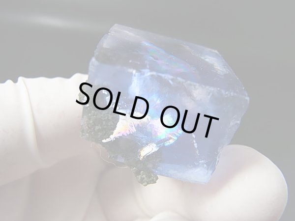 画像2: ヤオガンシャン産ラグーンブルーフローライト原石（レインボー入り） 43.0g