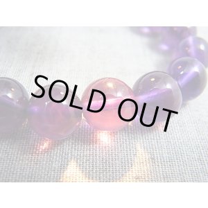 画像: ザンビア産カラーシフト/ディープカラーアメジスト粒売りビーズ 10mm平均