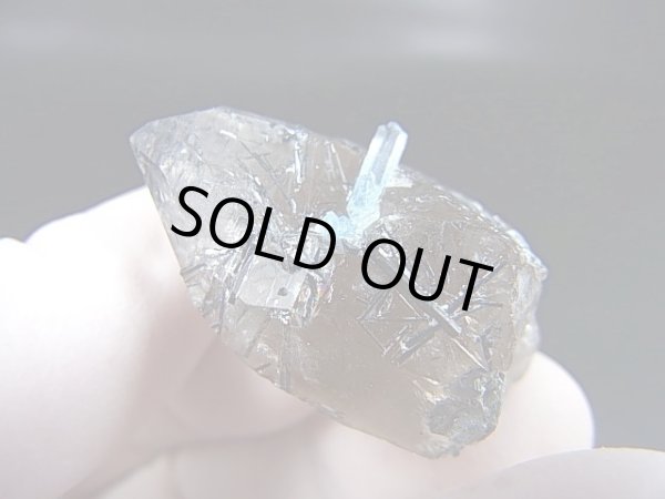 画像2: ベトナム・タインホア産アクアマリン/ショール付きスモーキー水晶 13.0g