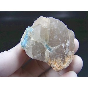 画像: ベトナム・タインホア産アクアマリン付き水晶 57.9g