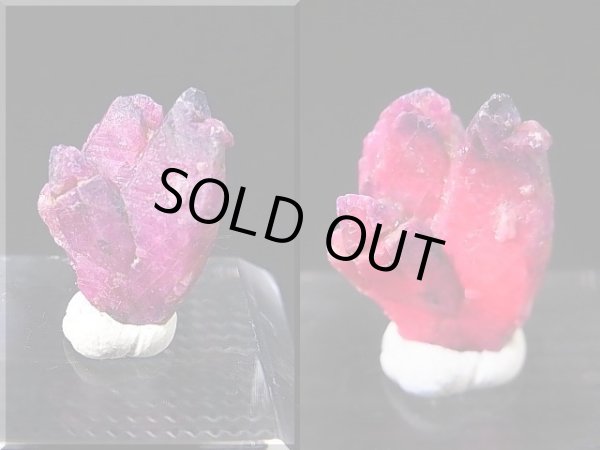 画像2: ベトナムLuc Yen産シルキーサファイア原石（犬牙型/バイカラー）クラスター 10.2カラット