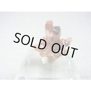 画像: メキシコ産レッドトパーズ原石（群晶） 1.9g