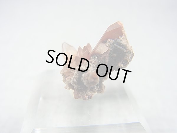 画像2: メキシコ産レッドトパーズ原石（群晶） 1.9g