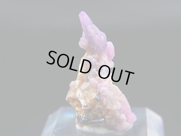 画像2: ベトナムLuc Yen産シルキーサファイア原石（犬牙型/バイカラー）クラスター 15.7カラット