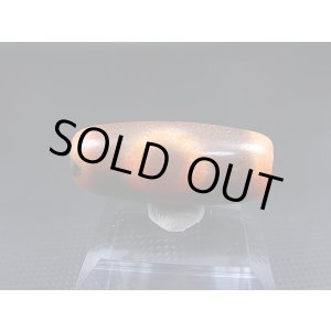 画像: ヴィンテージ：「赤天地」西蔵（チベット）天珠 直径約13×30.5mm