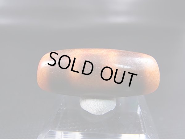 画像2: ヴィンテージ：「赤天地」西蔵（チベット）天珠 直径約13×30.5mm