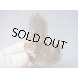 画像: ノルウェー産コッパールチル入りスモーキー水晶原石（連晶） 38.1g