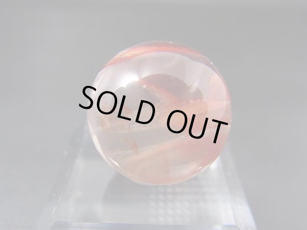 画像2: ブラジル・ミナスジェライス州産リモナイトイン「オーロラ」水晶丸玉 17mm