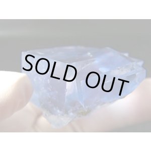 画像: ヤオガンシャン産ラグーンブルーフローライト原石 64.0g