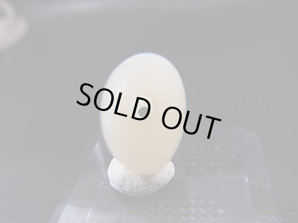 画像1: 和田玉（ホータンぎょく）「羊脂白玉」オリジナルビーズ 約19.5×12.5×9mm