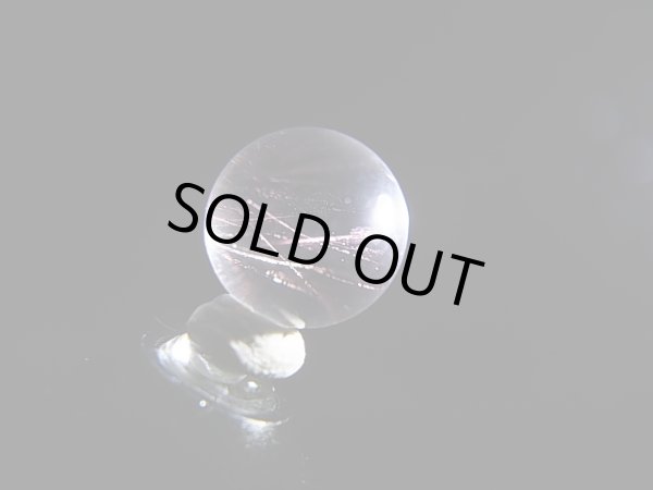 画像2: マダガスカル産ピンクエンジェルラダー水晶丸玉 8.5mm