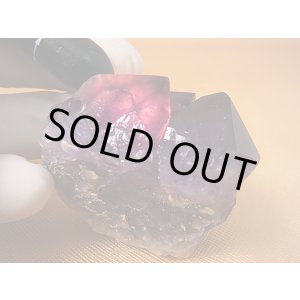 画像: コンゴ産カラーシフト/ディープカラーアメジストクラスター 106.2g