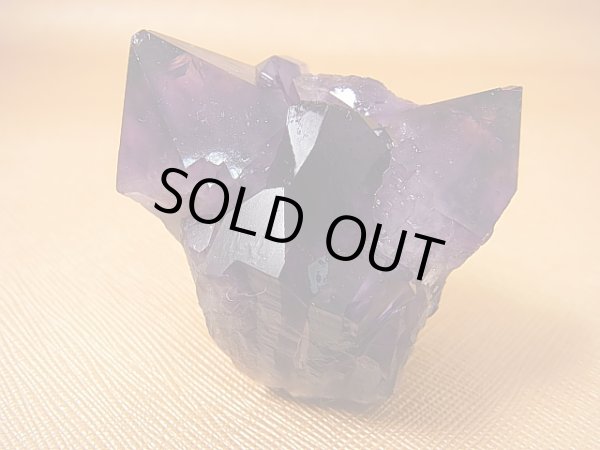 画像2: コンゴ産カラーシフト/ディープカラーアメジストクラスター 98.1g