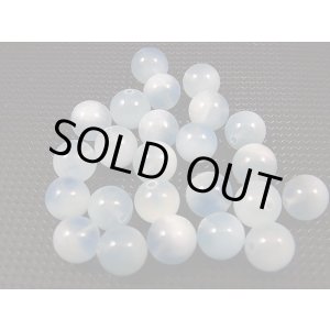 画像: ナイジェリア産バイカラーアクアマリン粒売りビーズ(ソーティング済み) 8mm平均