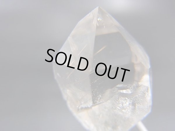 画像2: インド・マニハール産ウォータークリア水晶（ゴールドルチル入り） 3.0g