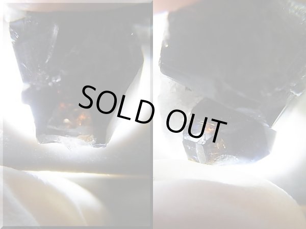 画像2: ノルウェー産アナテース原石結晶（貫入り/レッド透過） 2.6g