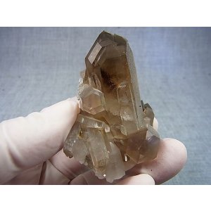 画像: ノルウェー産ライトスモーキー水晶（連晶/アナテース付/タイムリンクフューチャー） 65.3g