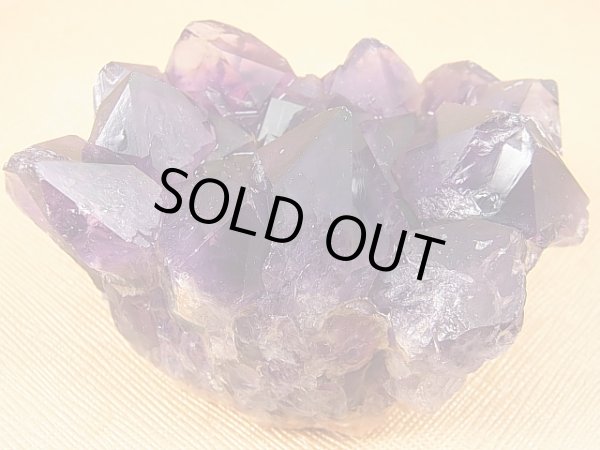 画像2: コンゴ産カラーシフト/ディープカラーアメジストクラスター 219.7g