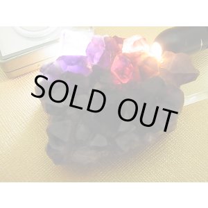 画像: コンゴ産カラーシフト/ディープカラーアメジストクラスター 126.9g