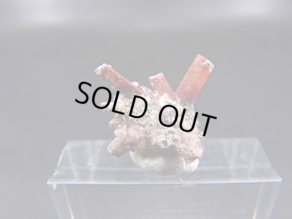 画像2: メキシコ産レッドトパーズ原石（群晶） 1.5g