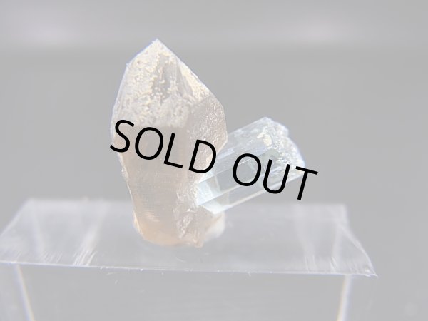 画像2: ベトナム・タインホア産アクアマリン付きスモーキー水晶（ブラックトルマリン付き） 1.4g