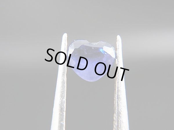 画像1: ベトナムLuc Yen産シルキーサファイア・ルース（バイカラー/ハート） 0.5カラット