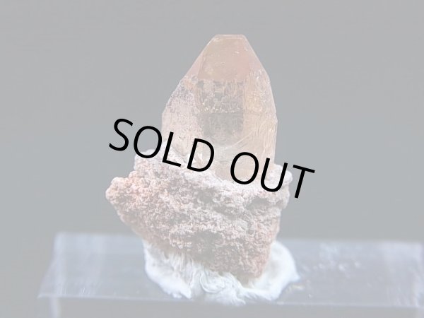 画像1: メキシコ産レッドトパーズ原石（群晶） 2.1g