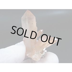 画像: スウェーデン産ヘマタイト（タンジェリン）水晶ポイント（連晶） 16.2g