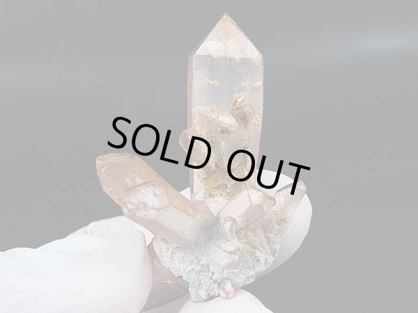 画像2: スウェーデン産ヘマタイト（タンジェリン）水晶ポイント（連晶） 16.2g