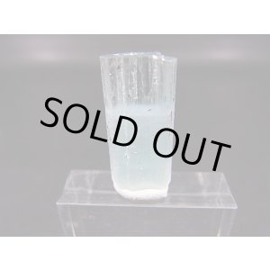 画像: ジェムグレード宝石需要品質：ベトナム産アクアマリン柱状結晶原石 12.0カラット