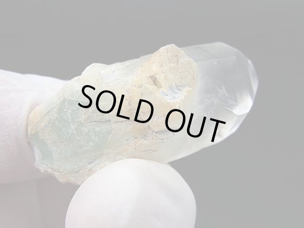 画像2: マダガスカル産フックサイトイン水晶ポイント（グリーンファントム） 17.5g