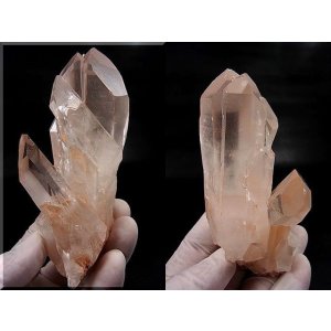 画像: キャビネットサイズ：マダガスカル産ピンク水晶（連晶） 219.5g