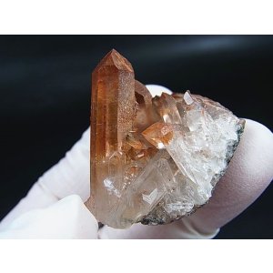 画像: スウェーデン産ヘマタイト（タンジェリン）水晶クラスター 16.7g