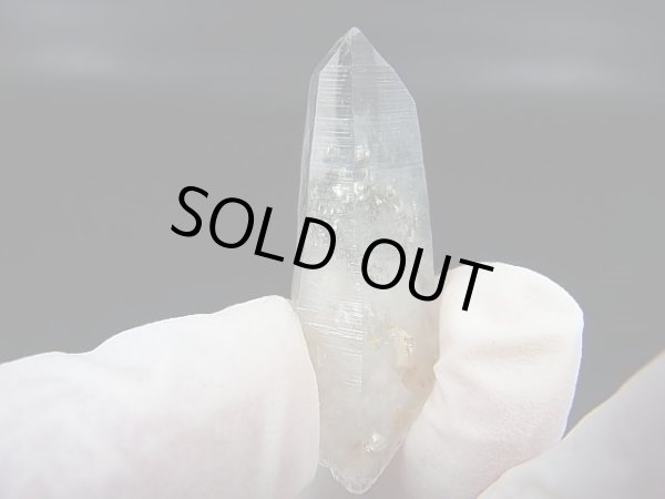 画像1: 山梨県水晶峠産アルセノパイライト入り水晶ポイント 4.9g