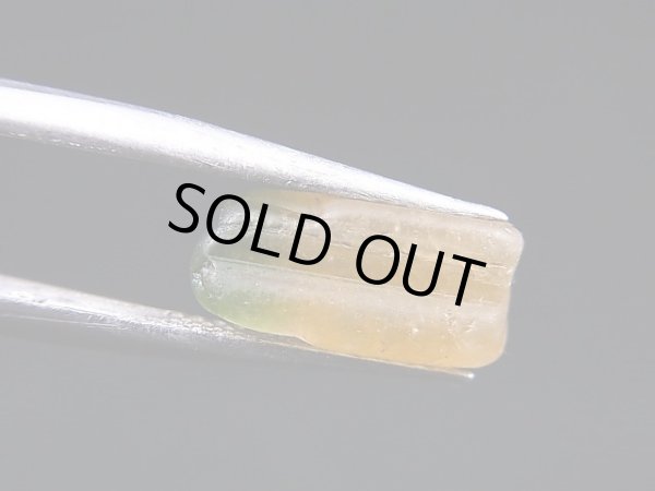 画像2: ベトナムMinh Tien産バイカラートルマリン（オレンジ/グリーン）結晶原石 3.0カラット