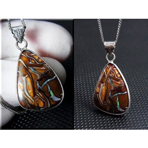 画像: オーストラリア産コロイトオパールシルバー枠ペンダント(サービスチェーン付き) 3.4g