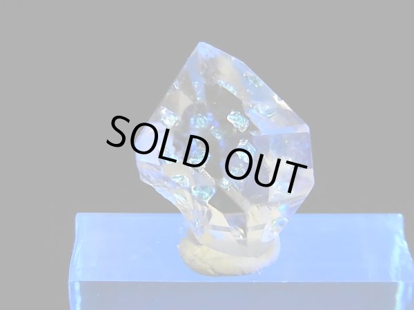 画像2: ニューヨーク・ハーキマーダイヤモンド（水晶）ＤＴポイント（蛍光オイル入り） 3.3g