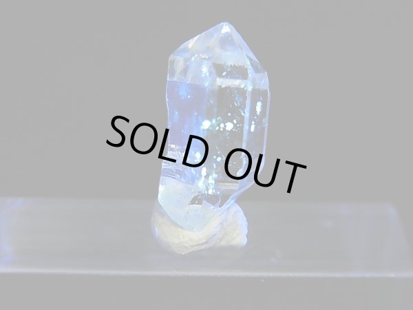 画像2: ニューヨーク・ハーキマーダイヤモンド（水晶）ＤＴポイント（蛍光オイル入り） 0.7g