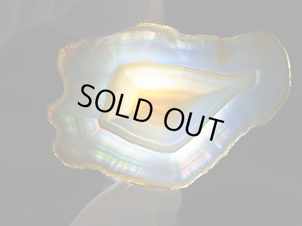 画像1: ブラジル産イリスアゲートスライス 6.9g