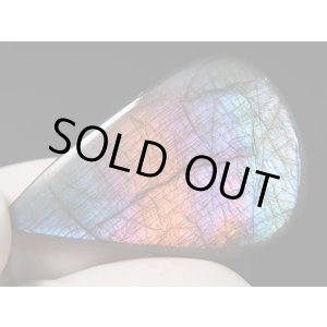 画像: レアカラー：オレンジピンク/パープル/ブルーシラーラブラドライト研磨タンブル 12.3g