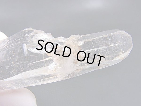 画像2: ガネーシュヒマール・ラパ産ウォータークリア水晶ポイント（ファーデン/ＤＴ） 21.9g