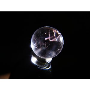 画像: マダガスカル産ピンクエンジェルラダー水晶丸玉 8.5mm