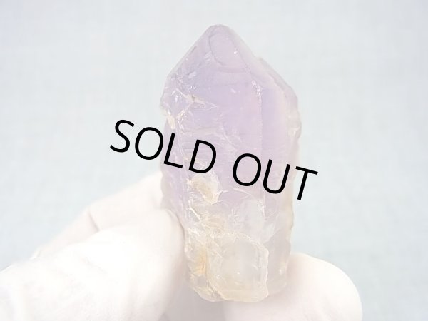 画像1: ミャンマー・モゴック産ラベンダーアメジスト原石（エレスチャル） 35.8g