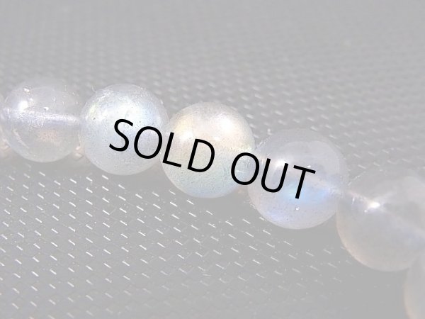 画像2: マダガスカル産ラブラドライト（オレンジピンク/ブルーシラー）ブレスレット 9mm平均 内寸：約16cm