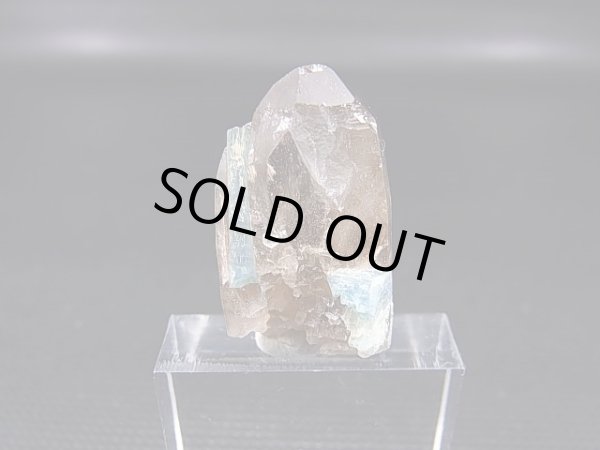 画像1: ベトナム・タインホア産アクアマリン付きスモーキー水晶 6.2g