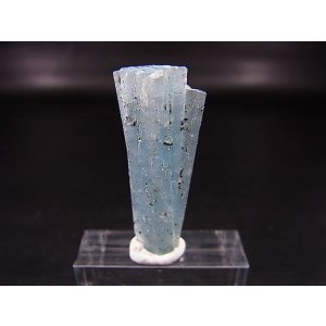 画像: ベトナム産連晶結束型アクアマリン原石（ブラックトルマリン付き） 3.2g