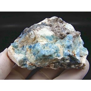 画像: ベトナム・タインホア産アクアマリン/カオリナイト原石（マッシブ） 229.1g