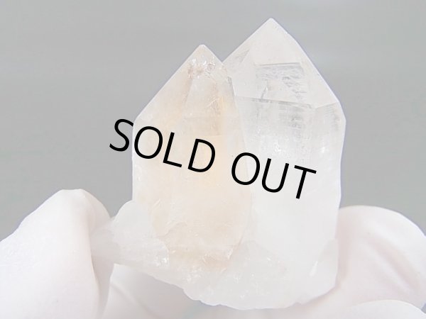 画像1: インド・マニカラン産水晶ポイント（ツイン/パイライト入り） 20.4g